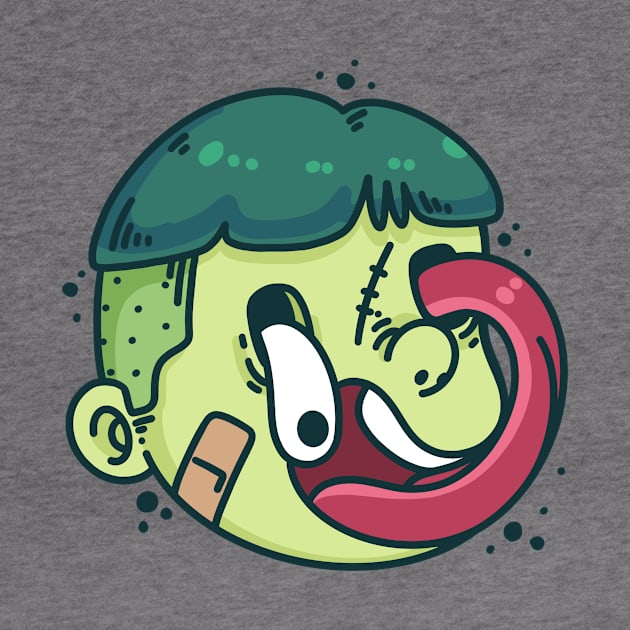 Green boy zombie by BiillustrationID